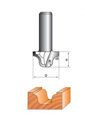 Фреза ГЛОБУС 2054 R5 пазовая фасонная